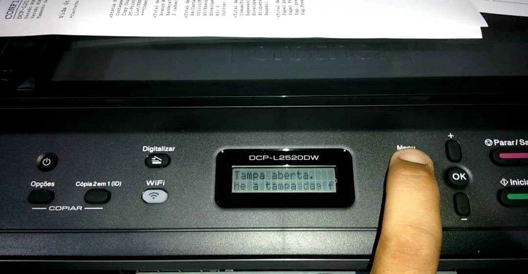 Chi tiết khu vực báo đèn lỗi toner trên máy in Brother 2240d