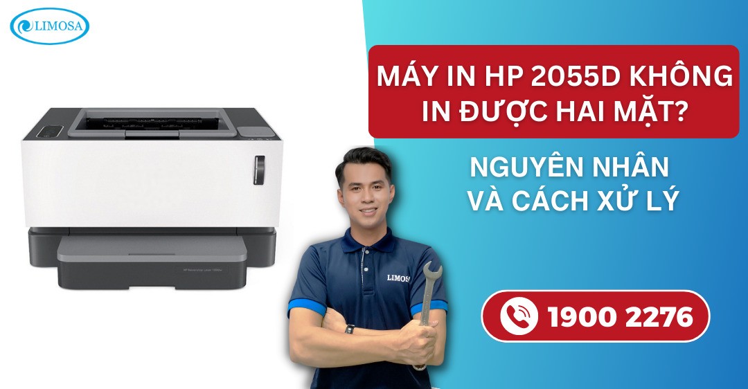 Máy in HP 2055D gặp sự cố không in được hai mặt