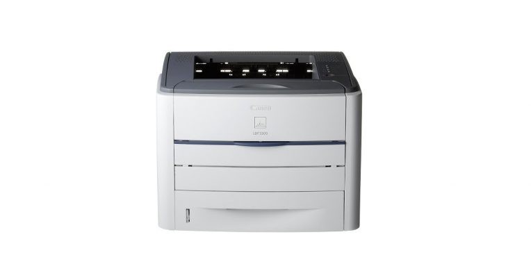 Máy in Canon LBP 3300 màu trắng, góc nhìn trước