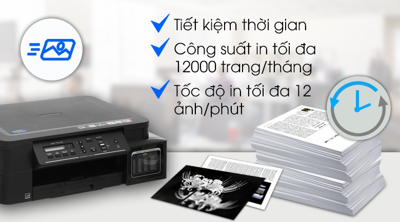 Máy in phun màu đa năng In-Scan-Copy Brother DCP-T510W - Nhiều chức năng tiện ích