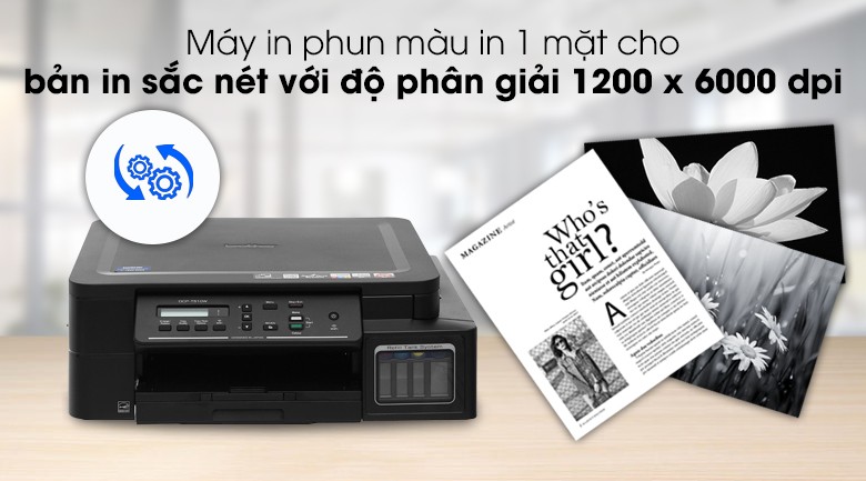 Máy in phun màu đa năng In-Scan-Copy Brother DCP-T510W - Bản in chất lượng tốt