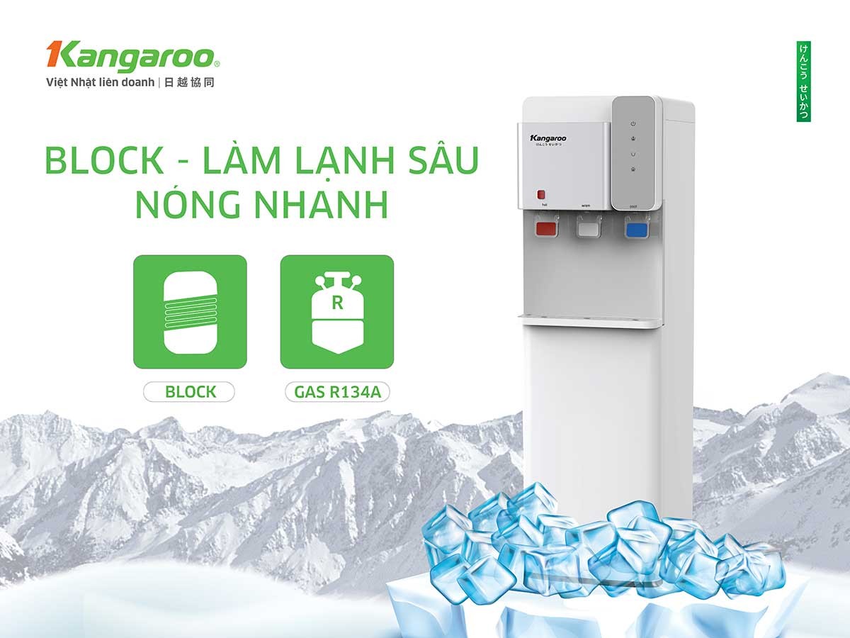 Công nghệ làm lạnh Block bên trong máy Kangaroo KG63A3