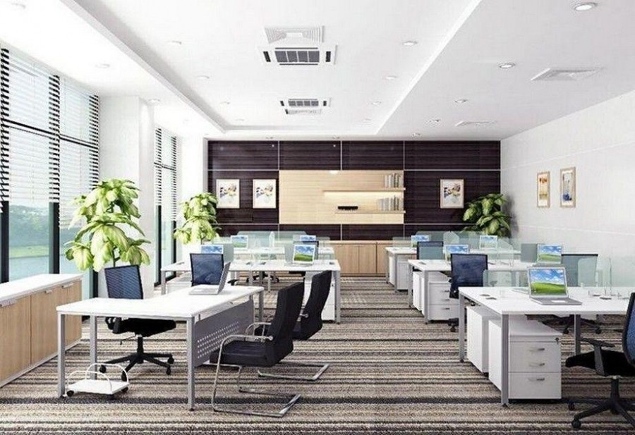 Không gian văn phòng làm việc với nhiều người và thiết bị, cân nhắc công suất máy lạnh