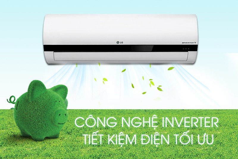Công nghệ Inverter tiết kiệm điện trên máy lạnh LG V10ENQ