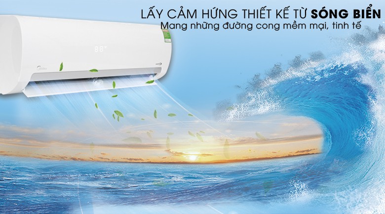 Dàn lạnh máy lạnh Midea Inverter 2 HP MSMAIII-18CRDN1 phù hợp phòng 20-30m2