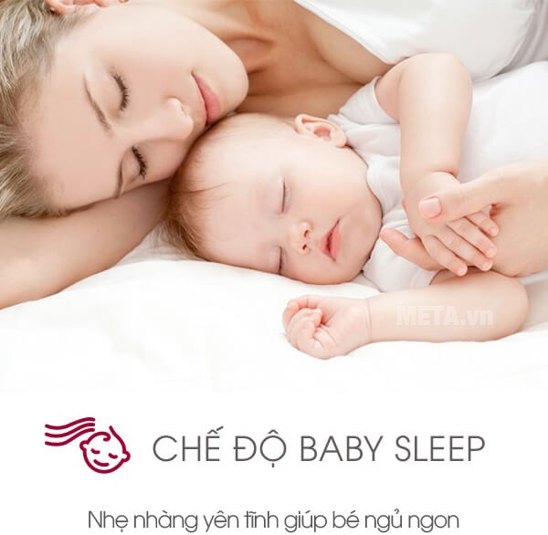 Chế độ Baby Sleep trên máy lạnh Sharp AH-XP10UHW chăm sóc giấc ngủ bé yêu