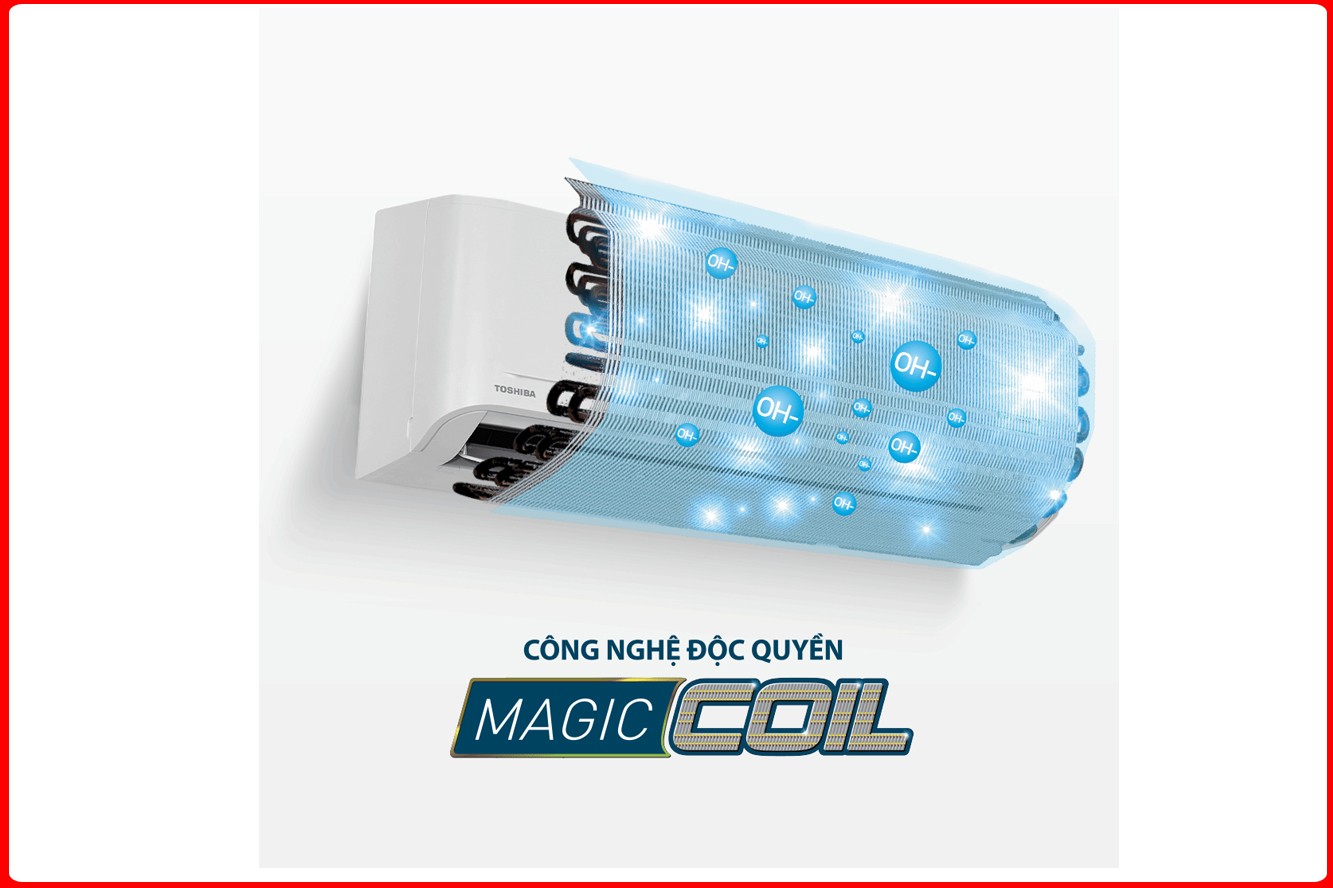 Máy lạnh Toshiba Inverter 1 HP RAS-H10S5KCV2G-V với công nghệ Magic Coil