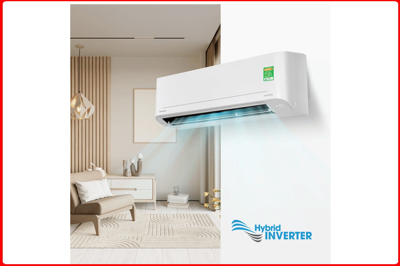 Máy lạnh Toshiba Inverter 1 HP RAS-H10S5KCV2G-V ứng dụng công nghệ Inverter