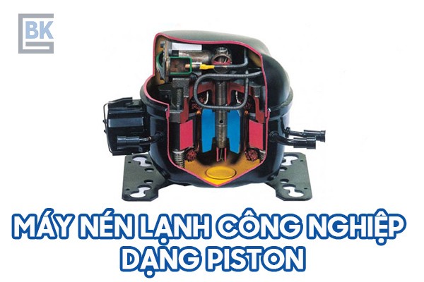 Máy nén lạnh công nghiệp loại Piston - Cấu tạo đơn giản
