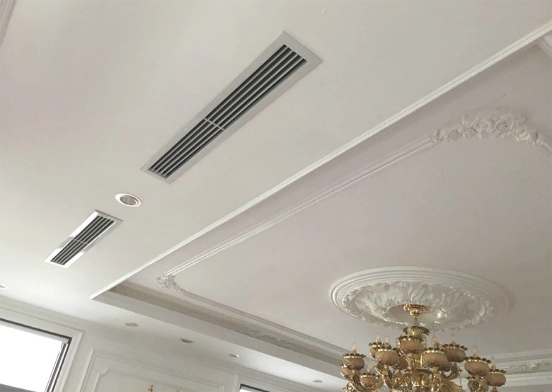 Thiết kế giấu trần của máy lạnh âm trần mang lại thẩm mỹ cao cho không gian