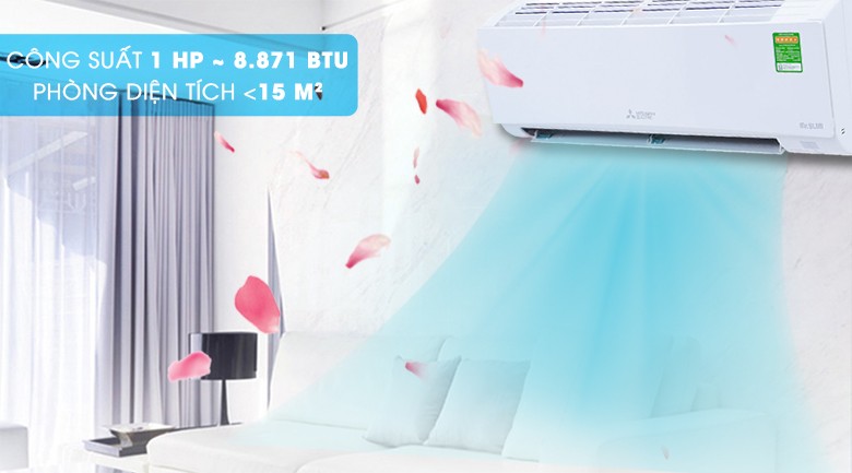Dàn lạnh Mitsubishi Electric Inverter 1 HP MSY-GH10VA thể hiện công nghệ Inverter PAM