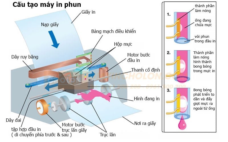 Bản in màu chất lượng cao từ máy in phun HP
