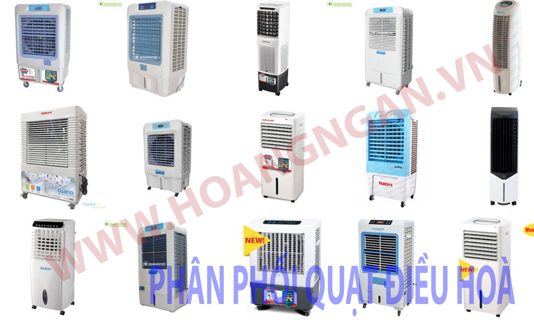 Phân phối quạt điều hoà làm mát cho đại lý tại Quảng Trị