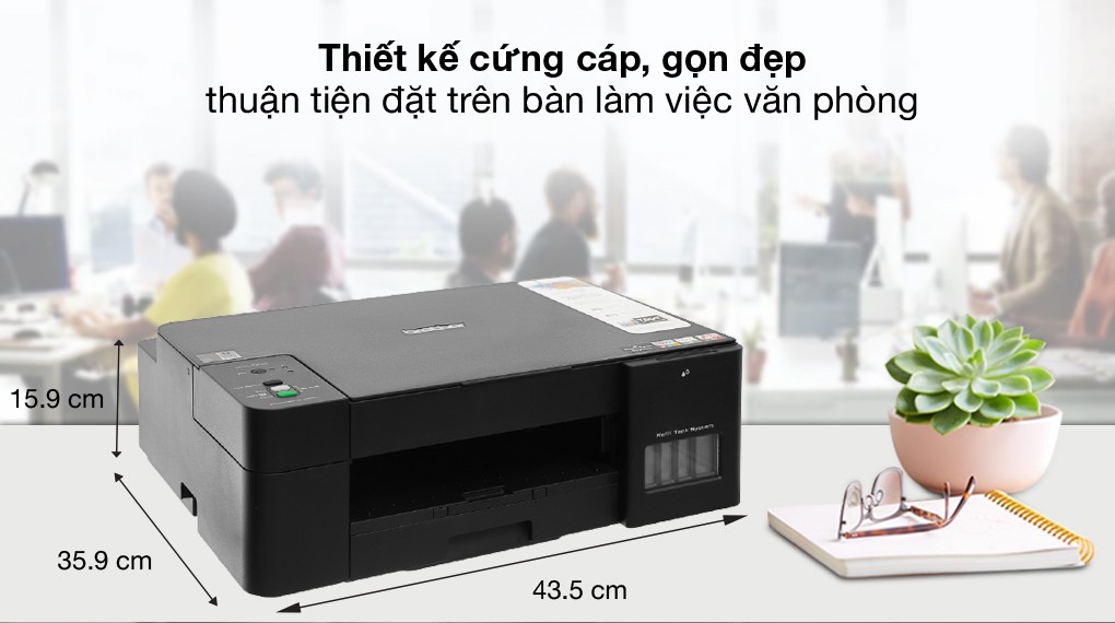 Máy in màu đa năng Brother DCP-T220 thiết kế nhỏ gọn