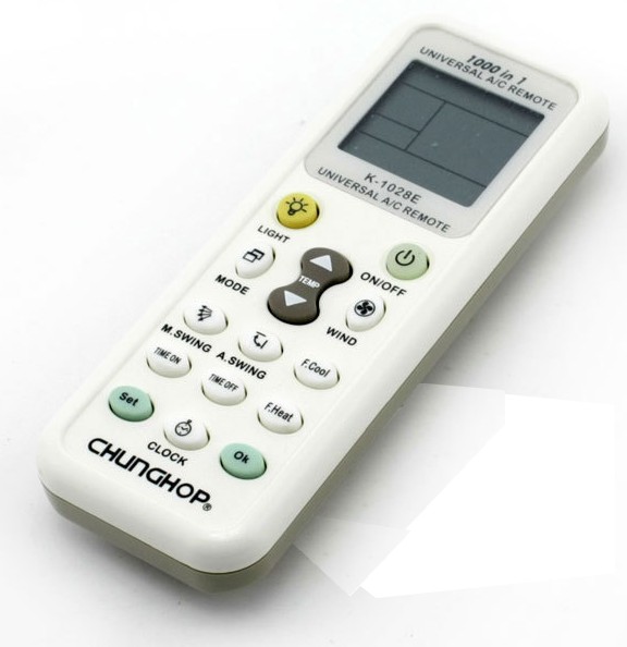 Ảnh minh họa remote máy lạnh đa năng