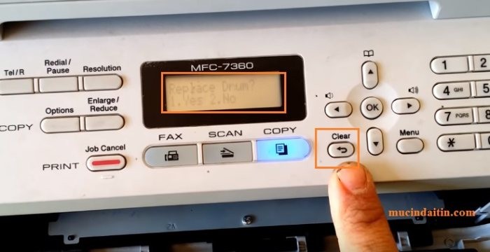 Hướng dẫn cách Reset máy in Brother 7360