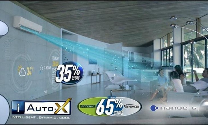 Công nghệ iAuto-X làm lạnh nhanh trên máy lạnh Panasonic