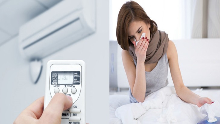 Sự chênh lệch giữa nhiệt độ ngoài trời nắng nóng và bên trong phòng mát lạnh
