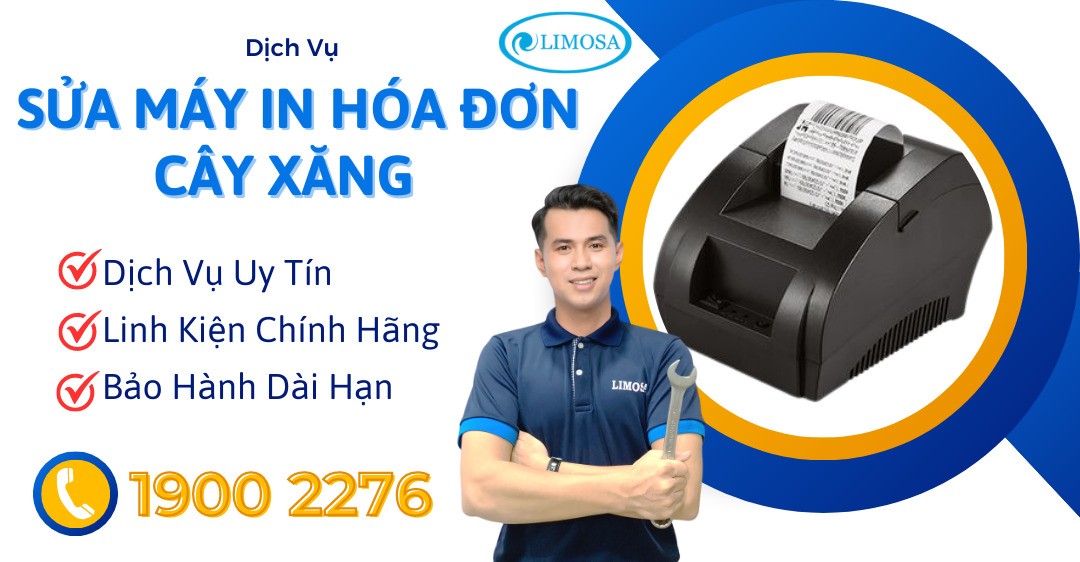 Máy in hóa đơn cây xăng in bill cho khách hàng
