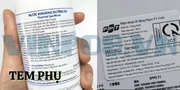 Tem nhãn sản phẩm chi tiết thông tin