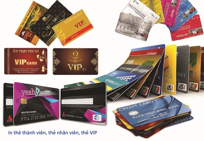 Thẻ thành viên, khách hàng in bằng máy in thẻ nhựa Hiti CS200e