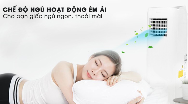 Chế độ ngủ Sleep của máy lạnh di động Gree GPC09AM-K6NNA1A hoạt động êm ái