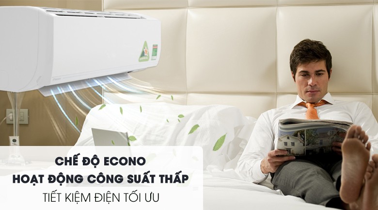 Chế độ Econo giúp Máy Lạnh Daikin ATKC35UAVMV tiết kiệm điện năng