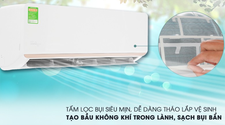 Tấm lọc HD loại bỏ vi khuẩn trên máy lạnh Electrolux Inverter