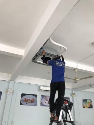 Chuẩn bị vị trí lắp đặt dàn lạnh âm trần LG