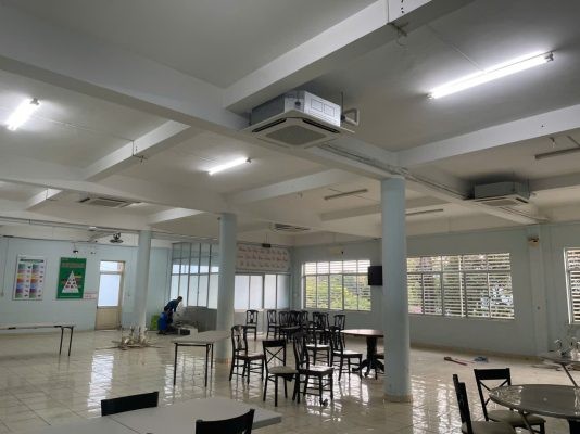 Cố định dàn nóng máy lạnh âm trần LG