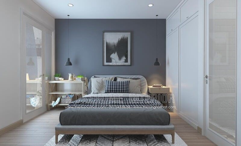 Hình ảnh mẫu giường ngủ hiện đại chân cách điệu thấp