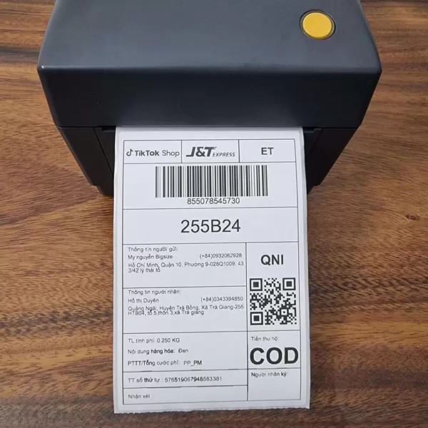 Máy in Xprinter XP-A6 cùng phụ kiện