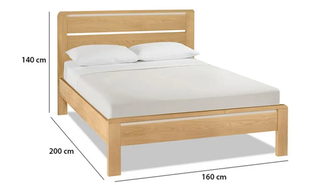 Kích thước giường đôi phổ biến trong bố trí nội thất phòng ngủ cao cấp