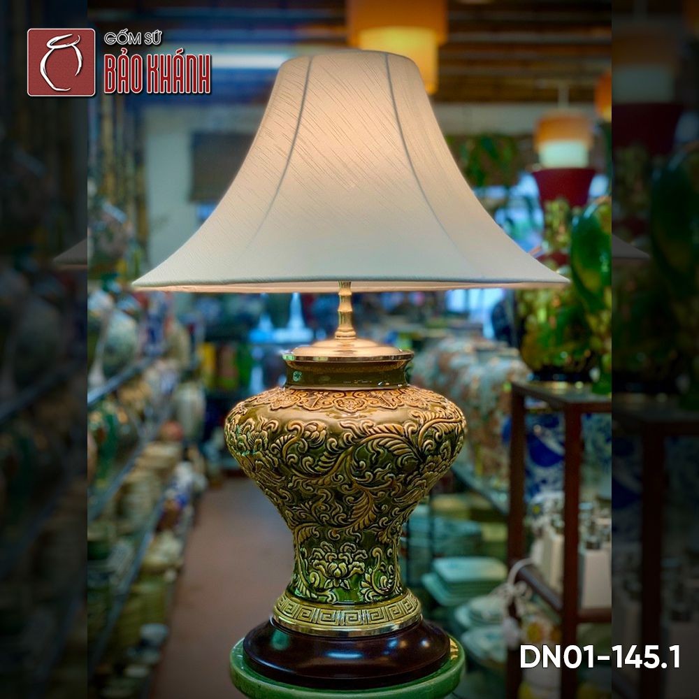 Đèn ngủ gốm Bát Tràng với nhiều lựa chọn phong cách
