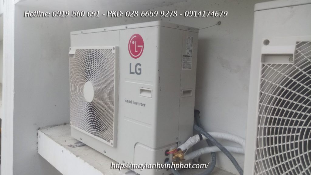 Lắp đặt máy lạnh âm trần LG tại công trình