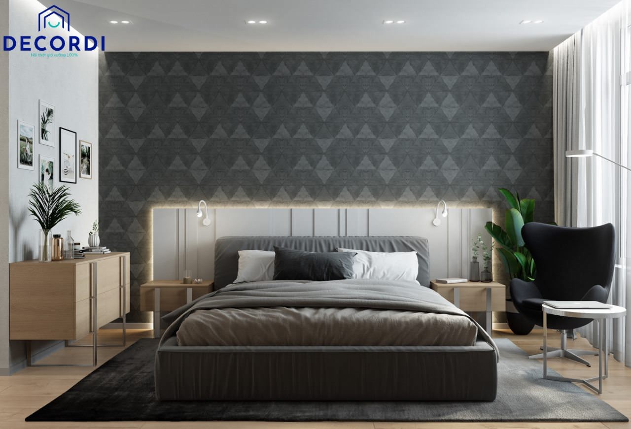 Cách bày trí nội thất gọn gàng, đảm bảo hài hòa cho không gian phòng ngủ hiện đại 10m2, đầy đủ tiện nghi