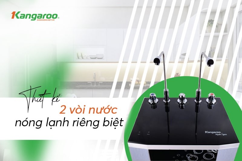 Thiết kế 2 vòi nóng lạnh của KG100HK