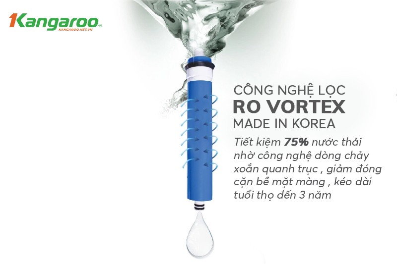 Màng RO Vortex Kangaroo Hydrogen KG100HK