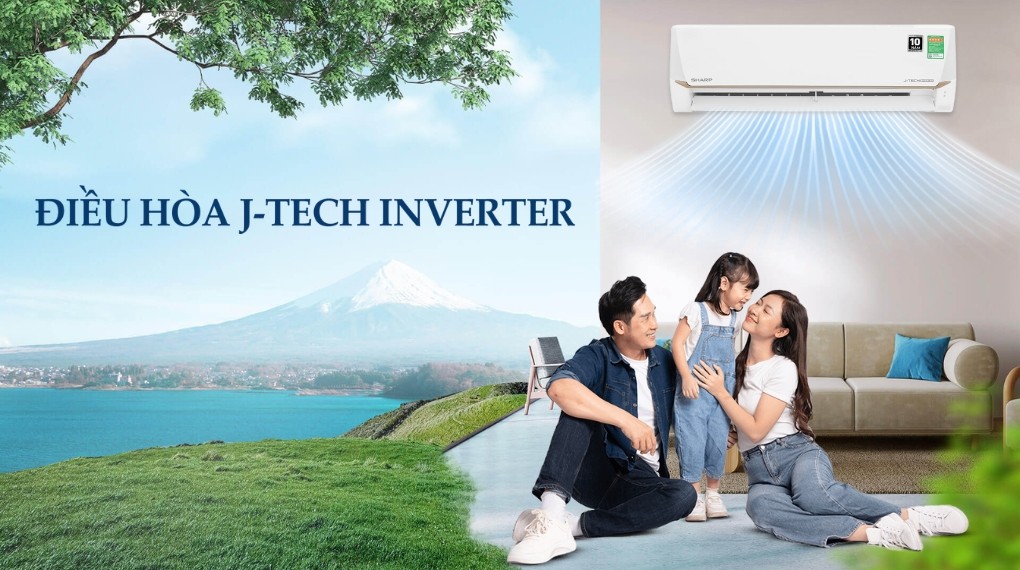 Thiết kế thanh lịch và bền bỉ của máy lạnh Sharp Inverter 1.5 HP, yếu tố ảnh hưởng đến giá trị sản phẩm