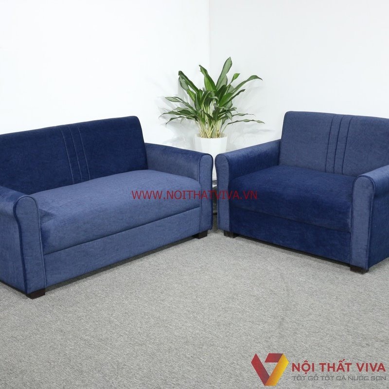 Bộ ghế bọc nhung êm ái, sang trọng cho phòng ngủ gia đình