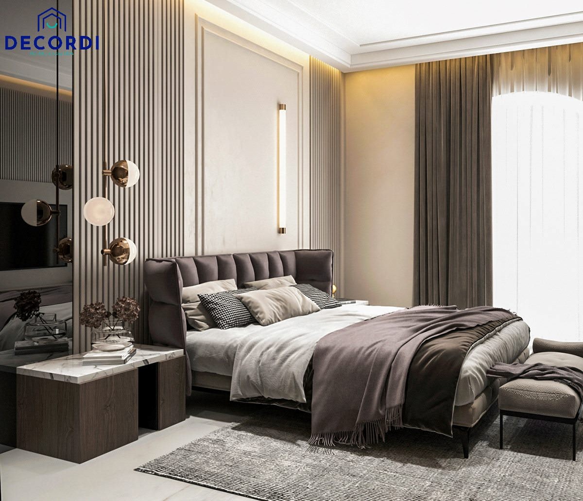 Thiết kế phòng ngủ hiện đại với cách bố trí giường tủ hợp lý
