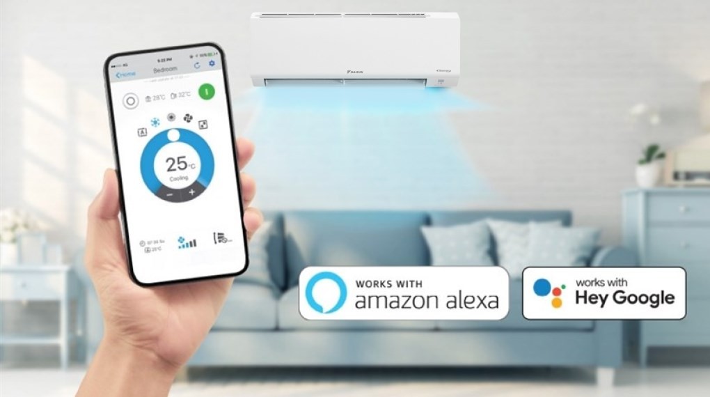 Điều khiển từ xa tiện lợi cho máy lạnh inverter 1.5hp