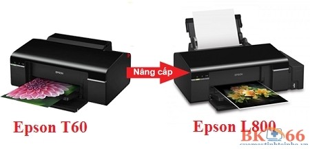 Máy in Epson L800 cũ với hệ thống mực in liên tục tích hợp