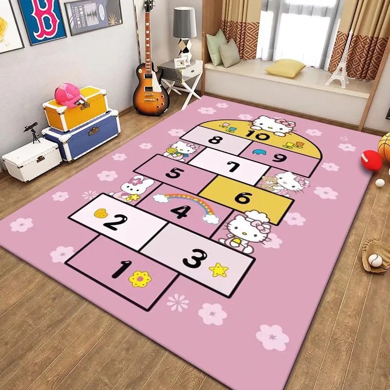 Ý tưởng trang trí phòng trẻ em với thảm Number Game Track