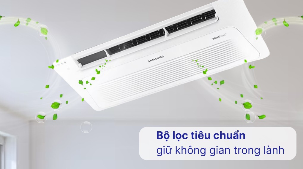 Bộ lọc không khí trên máy lạnh Samsung Cassette Wind Free