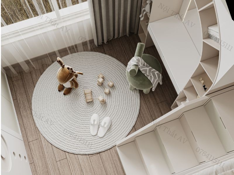 Hình ảnh dự án thiết kế phòng ngủ 10m2 cho 2 bé 1