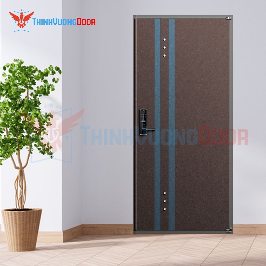 Cửa sắt 1 cánh hiện đại cho phòng ngủ, dễ dàng lắp đặt