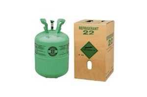 Bình gas lạnh R22 màu xanh lá được sử dụng cho máy điều hòa