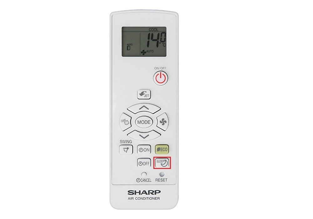 Remote máy lạnh Sharp và chế độ Sleep