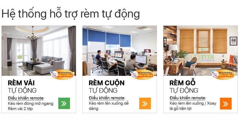 Các kiểu màn cửa sổ phòng ngủ tự động phổ biến